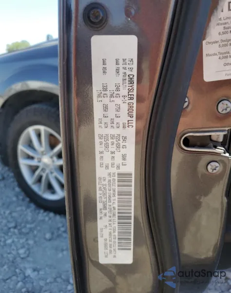 2015 Dodge Journey Sxt z USA, uszkodzony, nr VIN 3C4PDDBG7FT526089